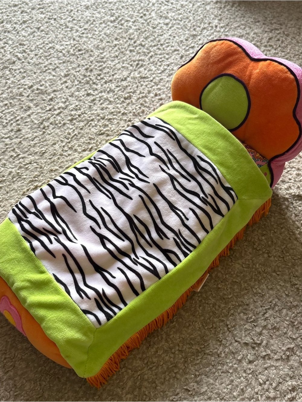 Vintage Groovy Girls Plush Doll Bed Manhattan Toy Company